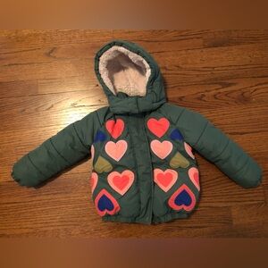 Boden Winter down coat 3-4T